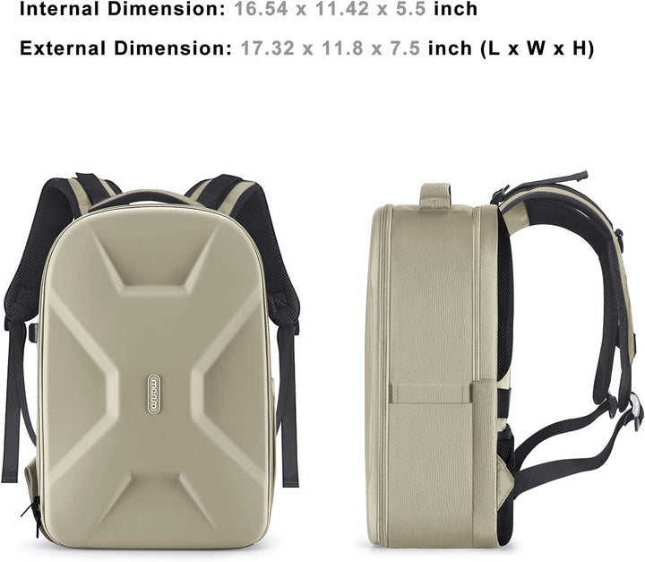 MOSISO Kamera Rucksack, DSLR/SLR/Spiegellose Fotografie Kameratasche 15-16 Zoll wasserdichte Hartsch