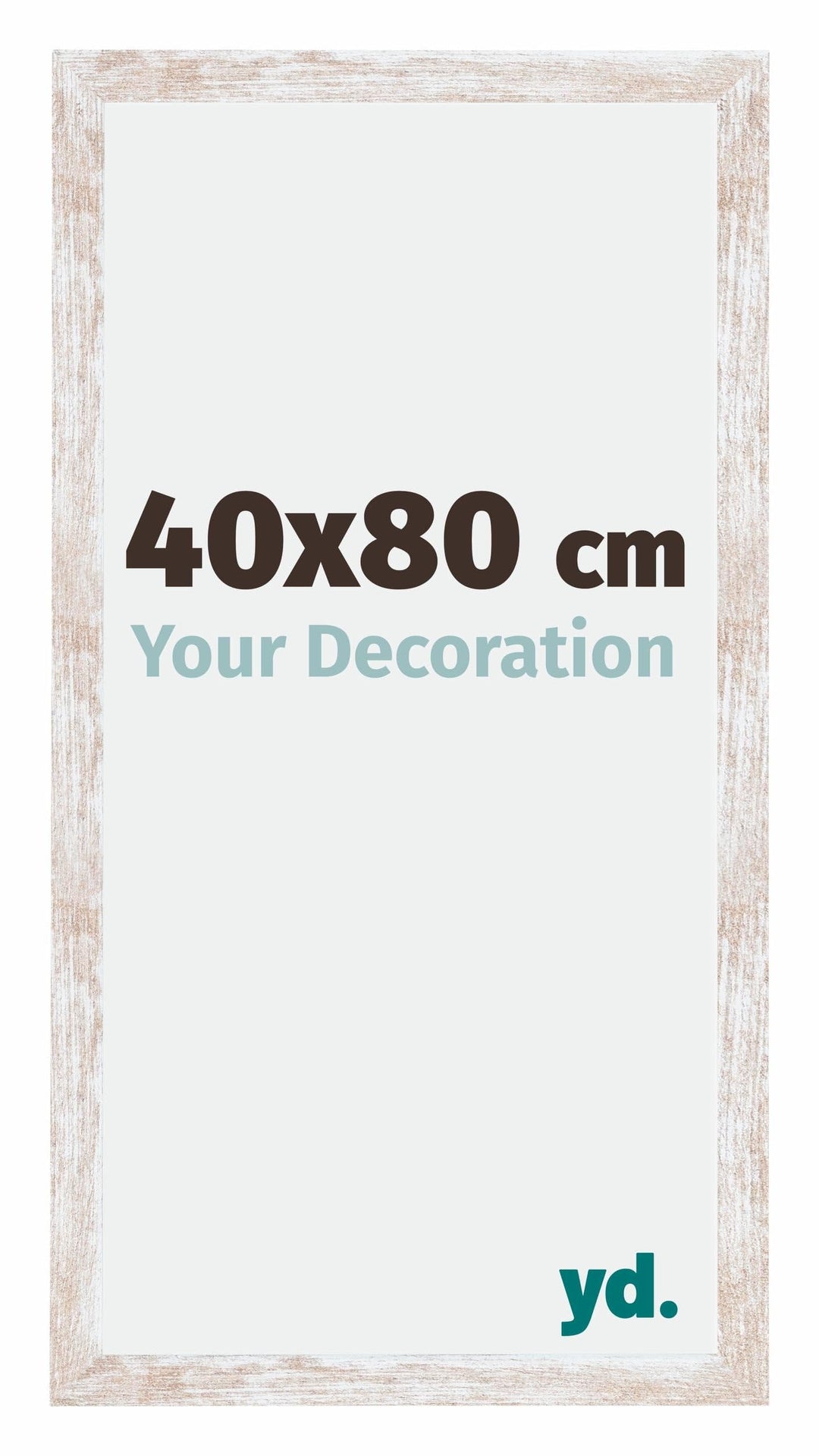 yd. Your Decoration - Bilderrahmen 40,00x80,00 cm - Bilderrahmen aus MDF mit Acrylglas - Antireflex