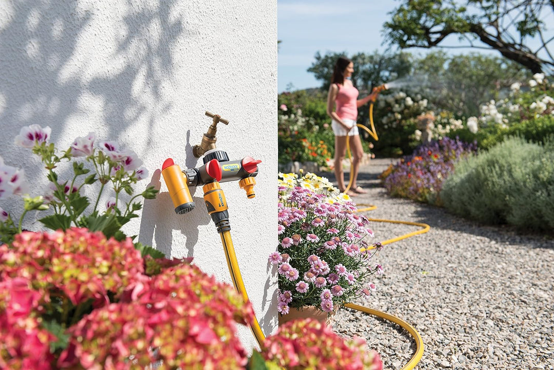 Hozelock Flowmax 3-Wege-Hahnanschluss 3-Wege Single, 3-Wege Single