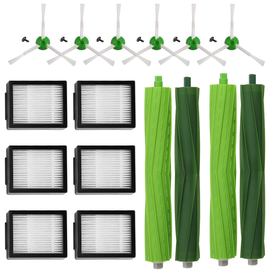 MIRTUX Komplett-Set für Roomba E5 E6 i3 i3+ i7 i7+ j7 e5154 e5158. Grosses Ersatzpaket für E5 E6 i7