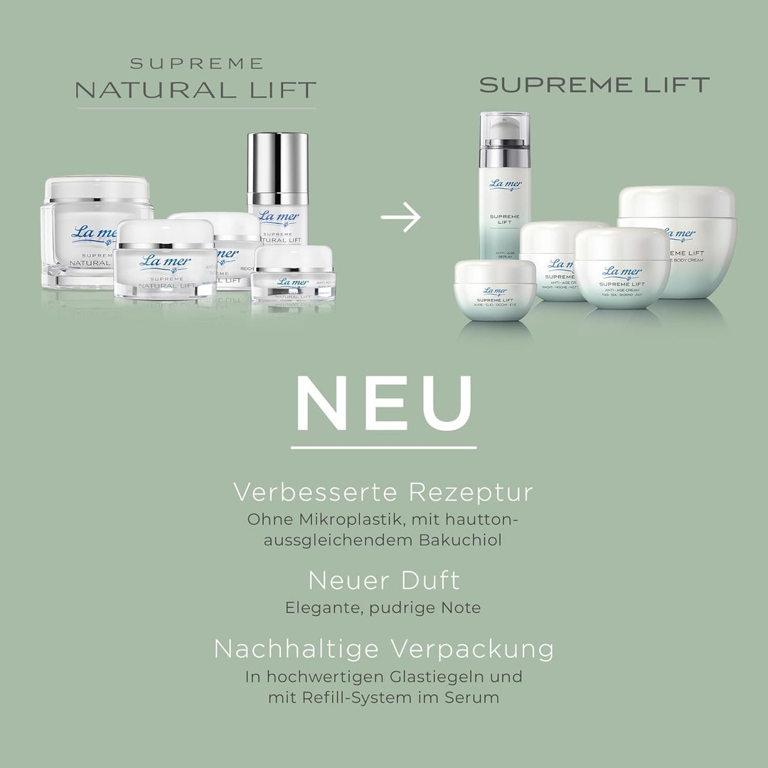 La mer Supreme Natural Lift Anti Age Cream Tag - Gesichtscreme für den Tag - Straffende und glättend