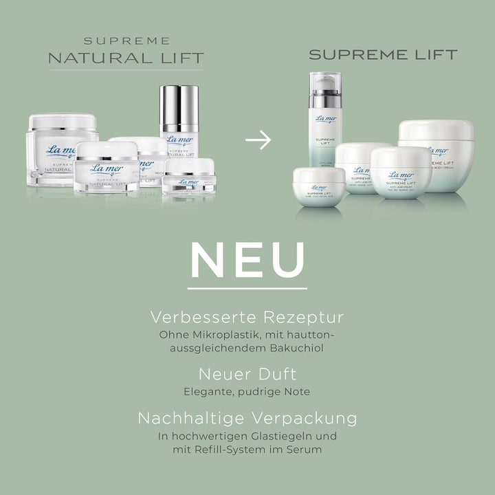 La mer Supreme Natural Lift Anti Age Cream Tag - Gesichtscreme für den Tag - Straffende und glättend