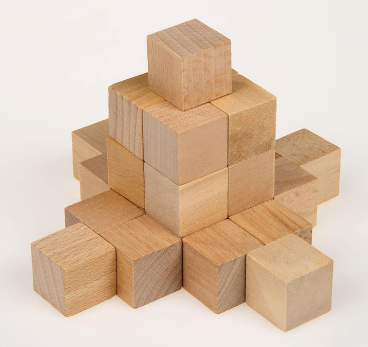 Betzold - Soma-Würfel, 150 Holz-Würfel, naturbelassen - Bausteine Holzklötze Mehrfarbig, Mehrfarbig