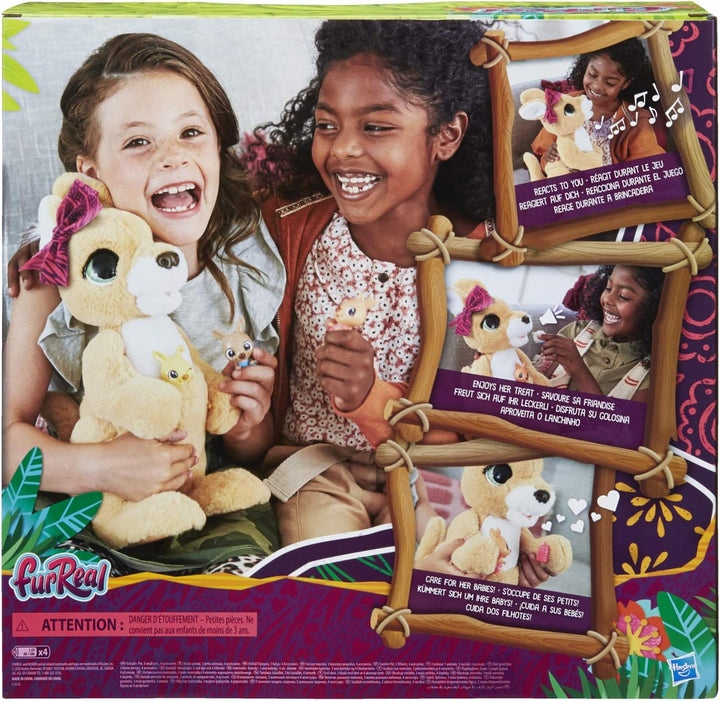 Hasbro Josie, das Känguru, interaktives Plüschspielzeug, 70+ Geräusche und Reaktionen, ab 4 Jahren,