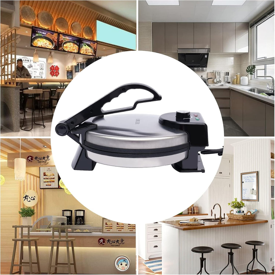 Roti Chapati Maker Tortilla Maker Flatbread 1800W Tortilla-Presse, für die Herstellung von hausgemac
