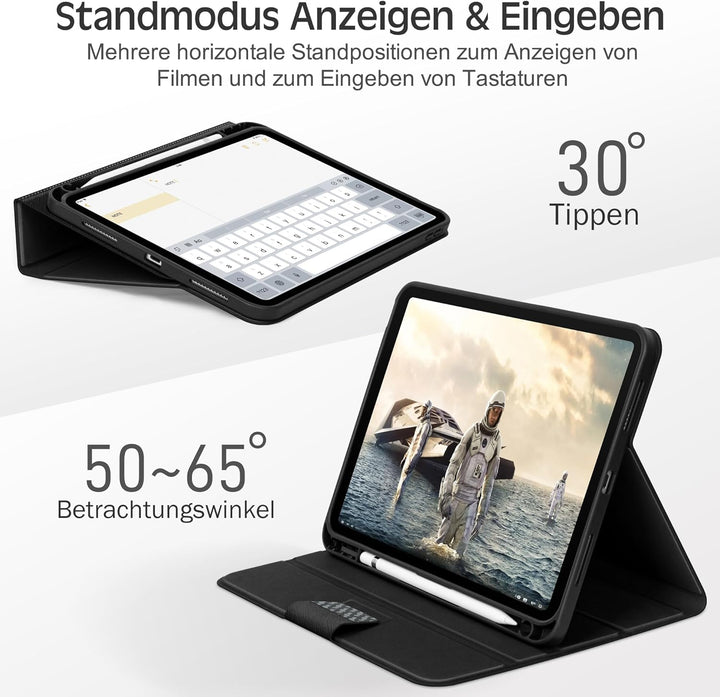 KingBlanc für iPad A16 Hülle 11. Generation 11 Zoll 2025, iPad 10. Generation 10,9 Zoll 2022 mit Pen