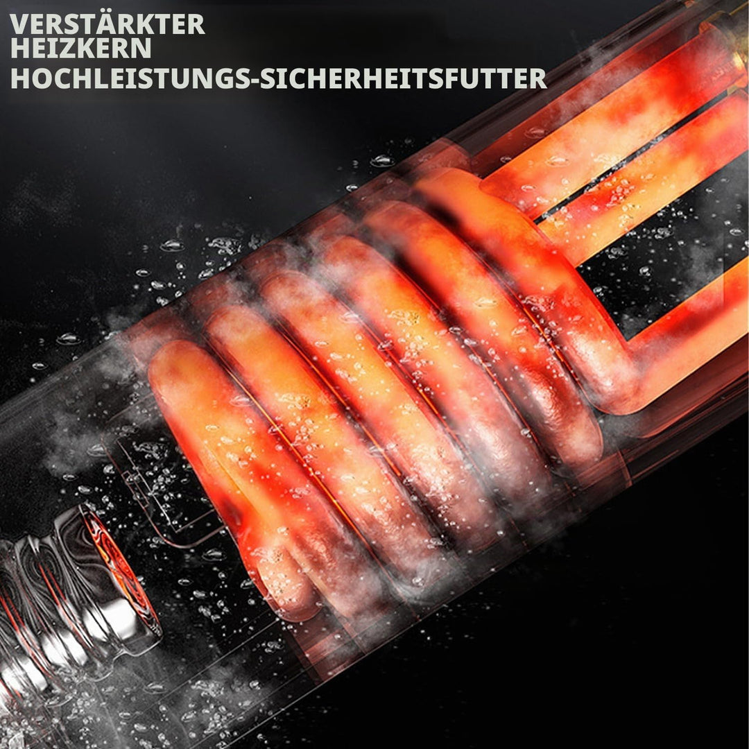 Elektrischer Wasserhahn Edelstahl, 220V 3000W Sofortiger Warm Wasserhahn mit LED Digitalanzeige und