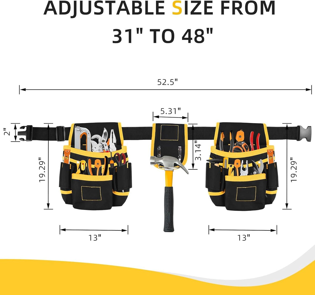 WerkzeuggüRtel, ArbeitsgüRtel, Tool Belt, GüRteltasche Werkzeug, Robuste, Verstellbare Oxford-Werkze