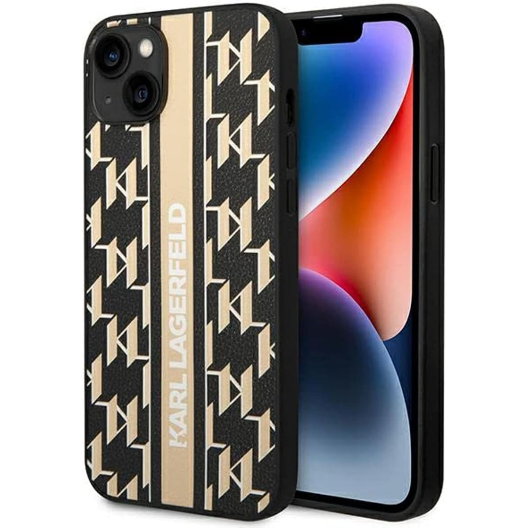 KARL LAGERFELD KLHCP14SPGKLSKW Hülle für iPhone 14 6,1" hardcase braun/Brown Mon
