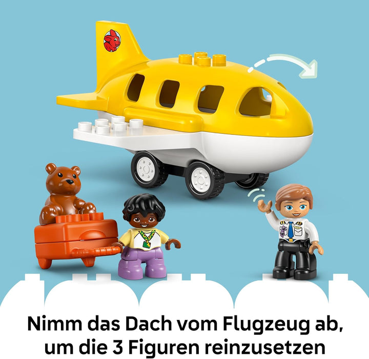 LEGO DUPLO Town Erster Besuch im Flughafen - Lernspielzeug zur Förderung der Motorik für Kleinkinder