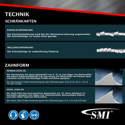 SMI 3er SET Bandsägeblatt Bi-Metall M42 Abmessung 1435 x 13 x 0,65 mm 10/14 ZpZ z.B. für Güde MBS 12