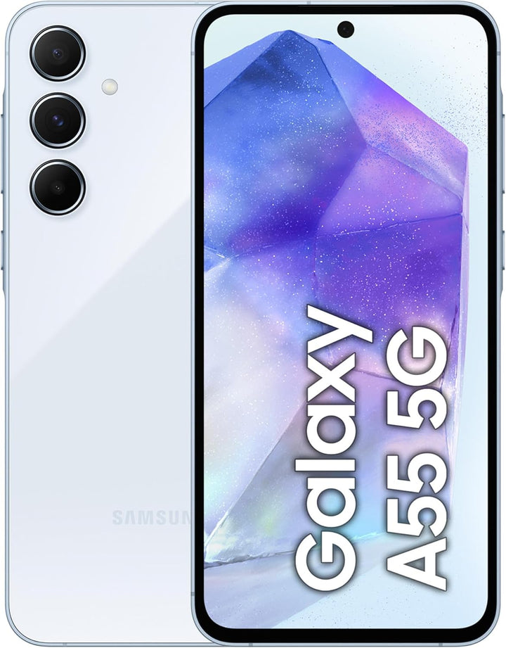 Samsung Galaxy A55 5G Smartphone, Android-Handy ohne Vertrag, 128 GB - 8 GB RAM, 2 Tage Akkulaufzeit