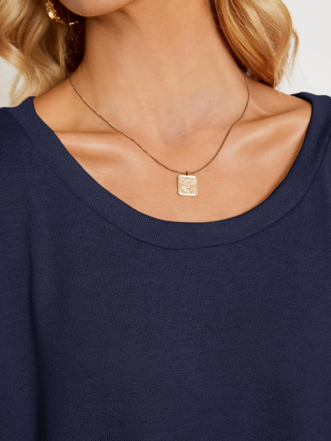 ZANZEA Damen-Pullover, Übergrösse, Feldermausärmel, Langarm-Oberteil, asymmetrisches Shirt, Freizeit