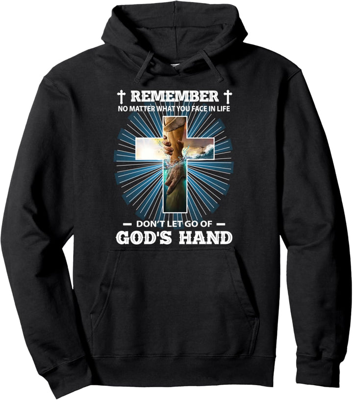Lass Gottes Hand nicht los - Jesus Christus Pullover Hoodie