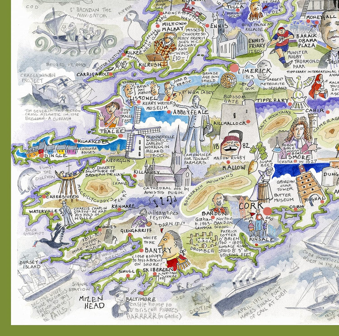Map of Ireland Jigsaw 1000 Piece Puzzle