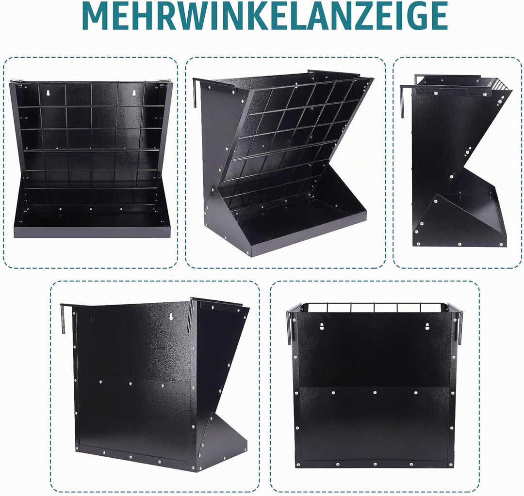 Grosses Heuraufe für Schafe und Ziegen 2 In 1 Hay &amp; Grain/Salt Feeder Hängende Futterraufe Schafe mi