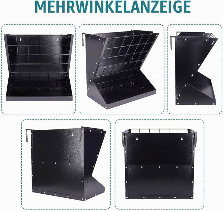 Grosses Heuraufe für Schafe und Ziegen 2 In 1 Hay &amp; Grain/Salt Feeder Hängende Futterraufe Schafe mi