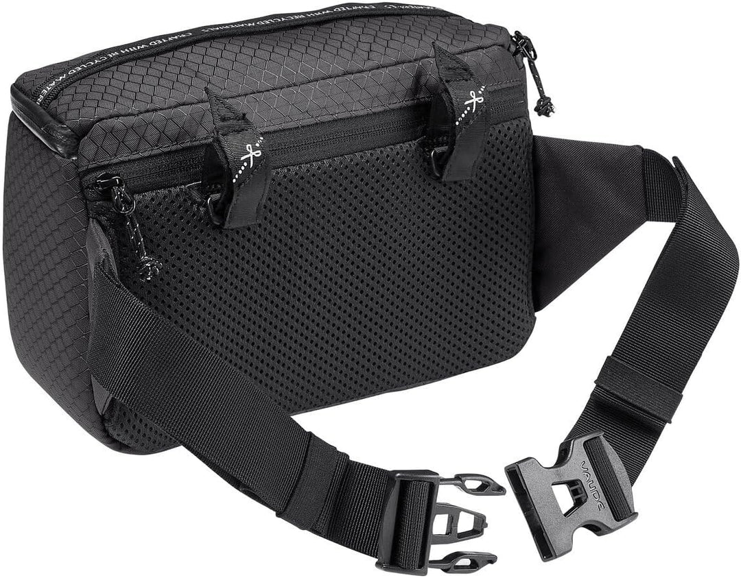 VAUDE Fahrrad 2in1 Lenkertasche und Hüftgurttasche Cyclist Box, 3 Liter Volumen, Black, Einheitsgrös