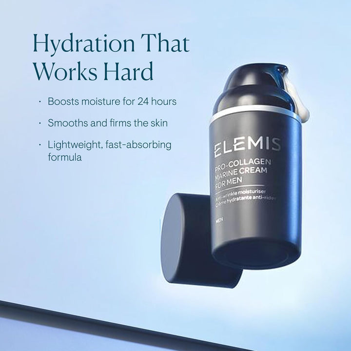 Elemis Pro-Collagen-Marine-Creme für Herren, Anti-Falten-Feuchtigkeitscreme für Herren, 1er Pack (1