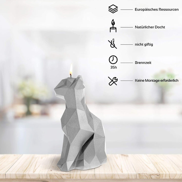 Candellana Handmade Cat Low-Poly Kerze Geschenk- Lustig - Dekorative Kerze - Home Décor - Geschenke