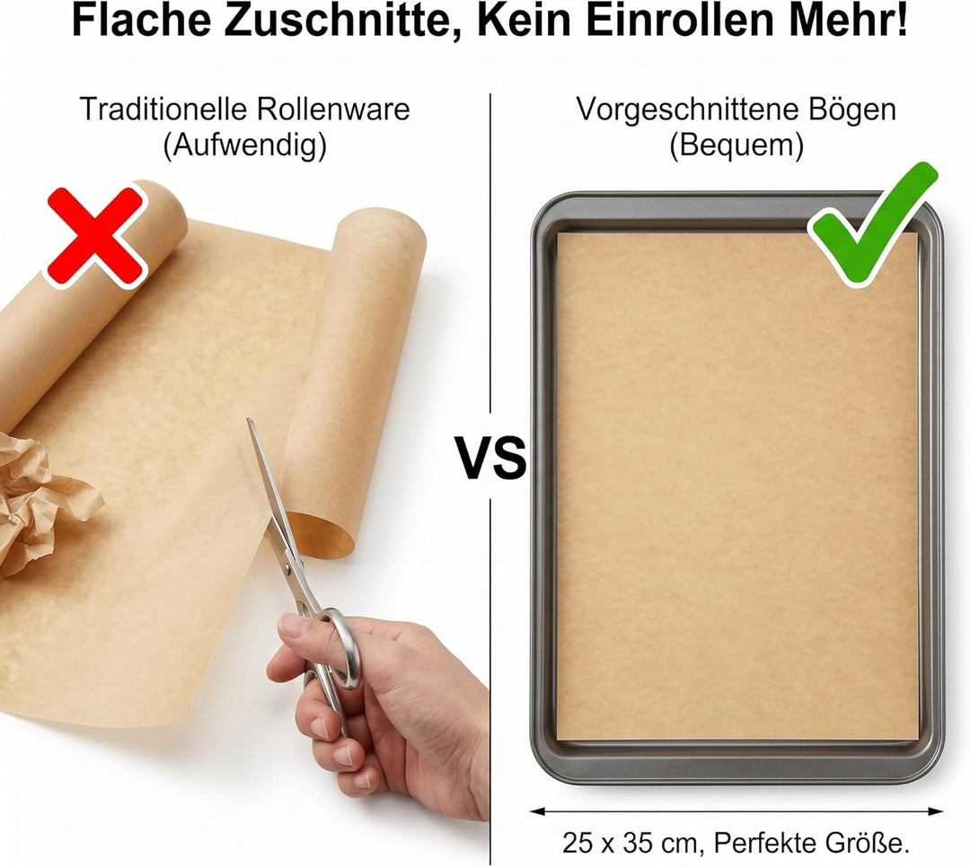 UPKOCH 100 Stück Pergamentpapier Zum Backen 25X35Cm Pfas Frei Backpapier Ohne Pfas FüR Backbleche Lu