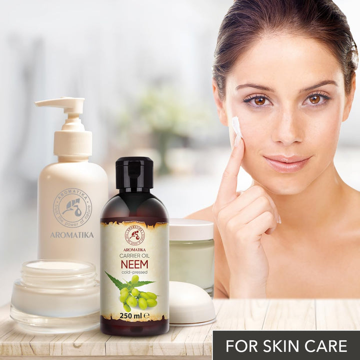 Neemöl 250ml - Neem Öl - Azadirachta Seed Oil - Natürliches und Reines - Kaltgepresstes Reine Unraff
