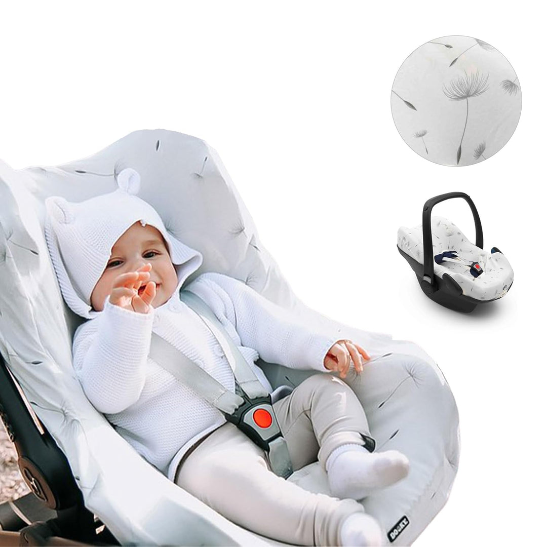 Original Dooky Seat Cover Schonbezug Dandelion für Babyschale Universalgrösse geeignet für 3 und 5 P
