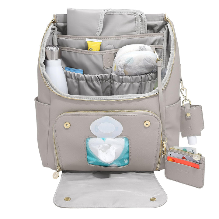 Stackers Wickelrucksack für Babys, Taupe, Taupe