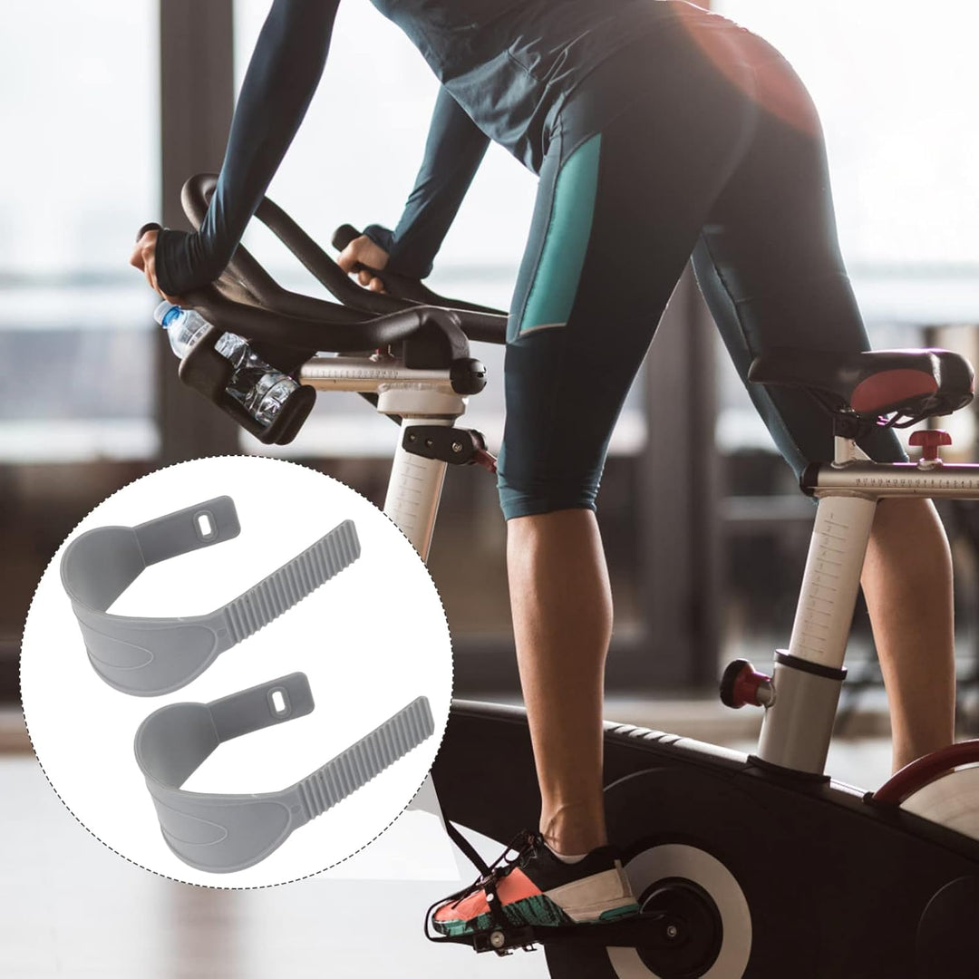 1paar Verstellbare Fahrradpedalriemen Aus Strapazierfähigem Material Für Heimtrainer Universelle Fus