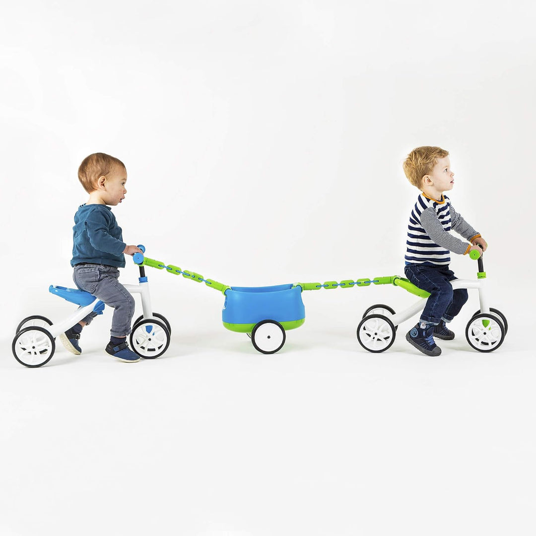 Chillafish CPQT01BLU Quadie + Trailie Cookie, Blau Quadie mit Trailie Blau, Quadie mit Trailie Blau