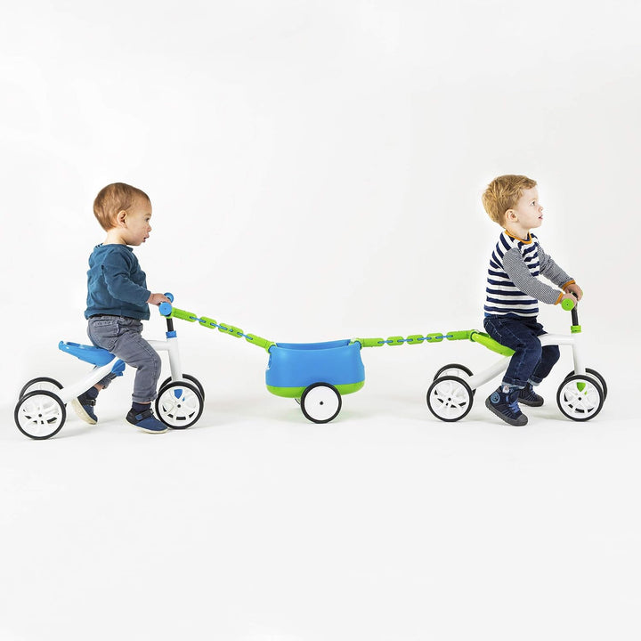 Chillafish CPQT01BLU Quadie + Trailie Cookie, Blau Quadie mit Trailie Blau, Quadie mit Trailie Blau