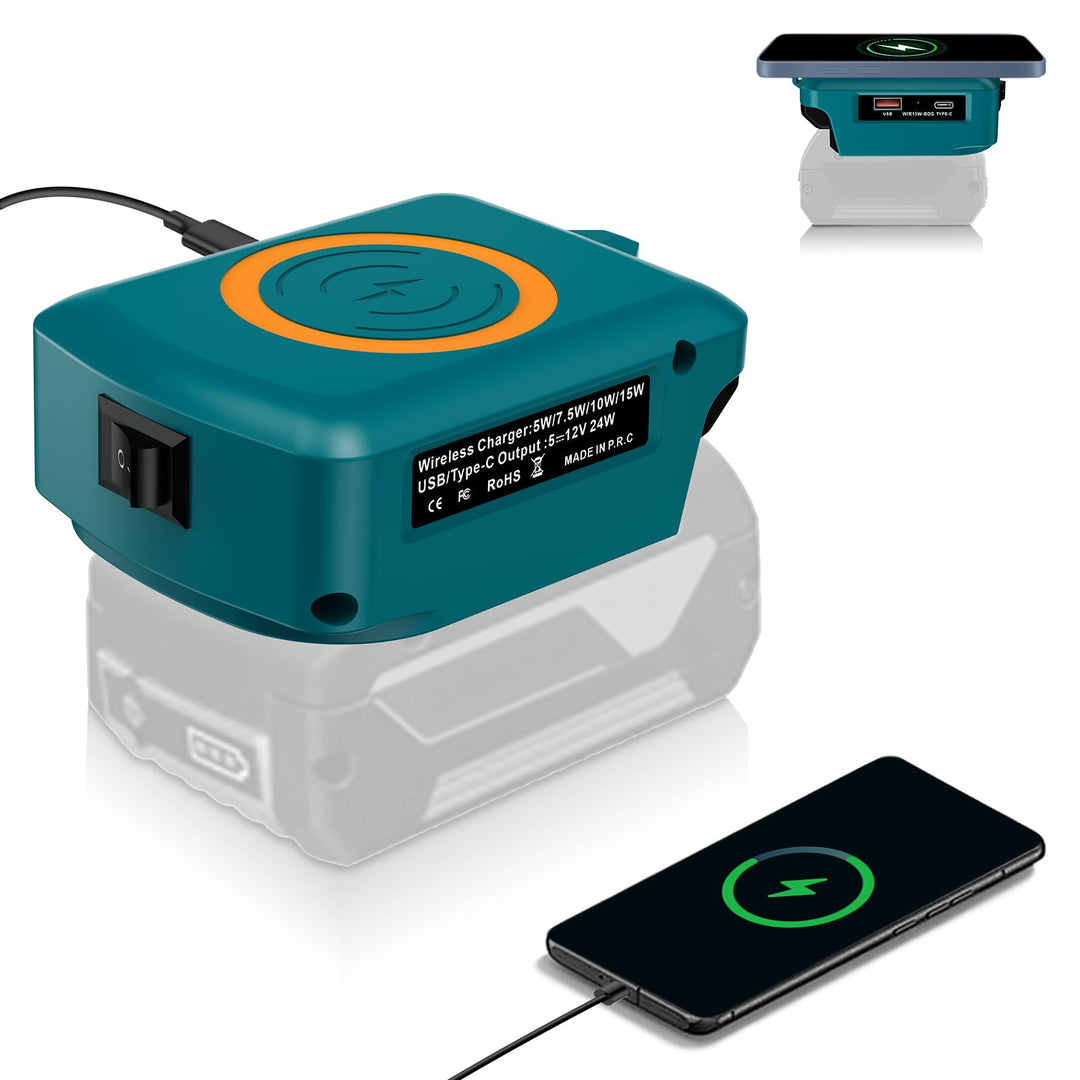 Handy Wireless Ladegeräte für Bosch Professional 18V System Batterie GBA 18V Batterien, 15W Handy La