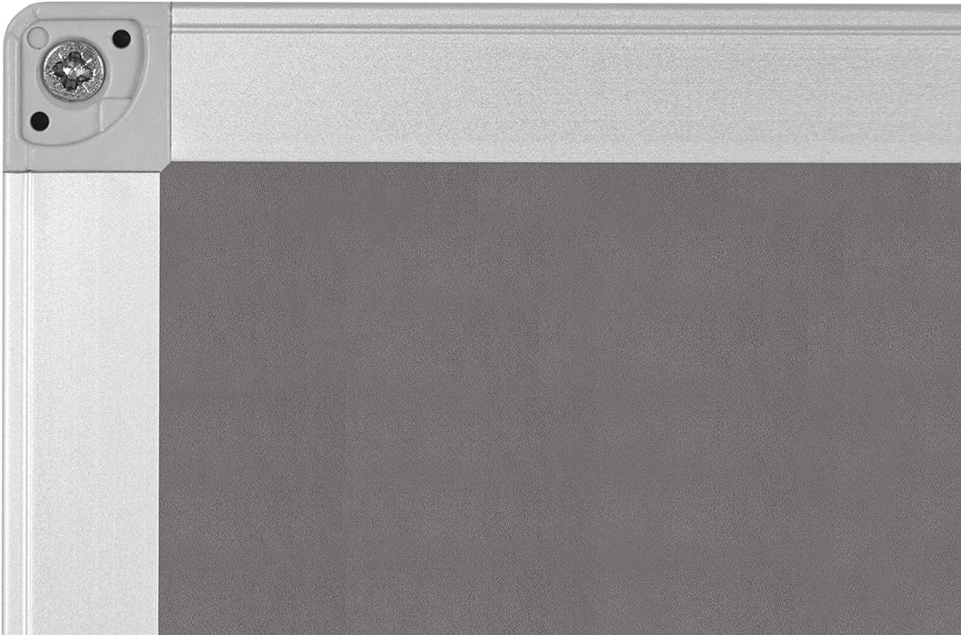 BoardsPlus - Pinnwand - 105 x 75 cm - Grauem Filztafel mit Aluminiumrahmen 105 x 75 cm Single, 105 x