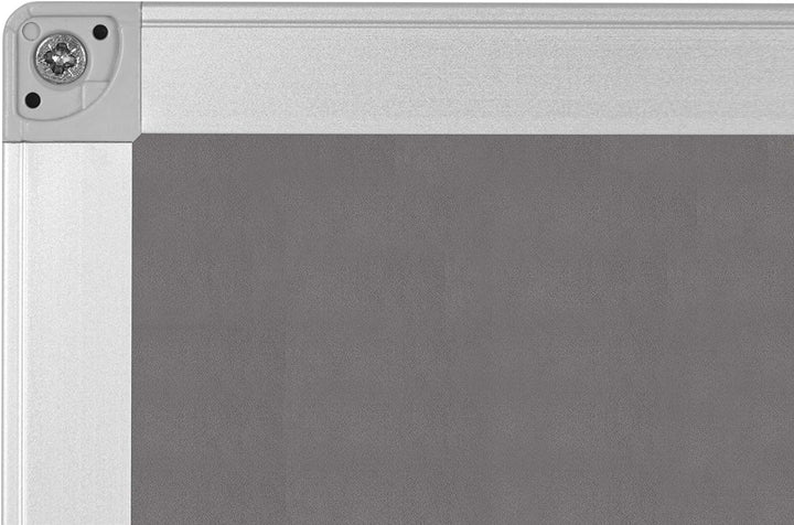 BoardsPlus - Pinnwand - 105 x 75 cm - Grauem Filztafel mit Aluminiumrahmen 105 x 75 cm Single, 105 x