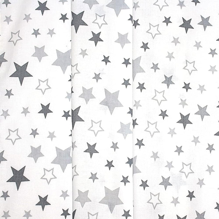 Primawela Babybett Himmel Vollstoff - Star Hell - für Baby Bett Vollstoffhimmel Baumwolle