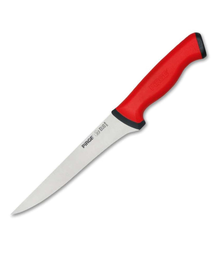 Pirge Duo Ausbeinmesser Profi Messer 16,5 cm Rot Schlachtermesser - Fleischermesser - Stechmesser -