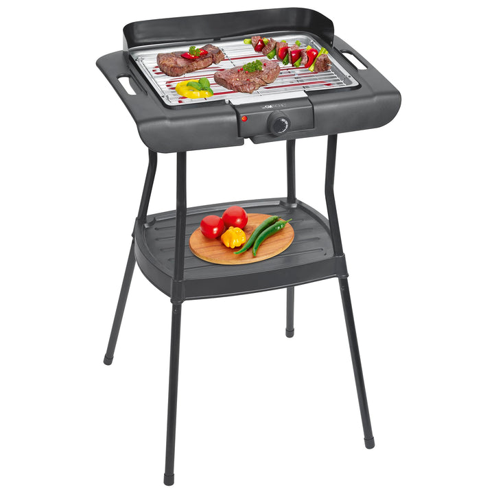 Clatronic® Stand- und Tischgrill | für innen und aussen | Elektrogrill für Balkon | 2000W | kurze Au