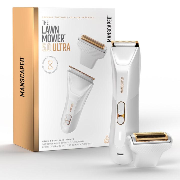 MANSCAPED® The Lawn Mower® 5.0 Ultra Herren &amp; Damen Leisten- &amp; Körperhaartrimmer - Dual-Kopf SkinSaf