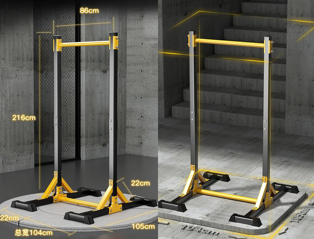 NIDAYE Klimmzugstation, Klimmzugstange, freistehend, Fitnessgerät für zu Hause, belastbar bis 200 kg