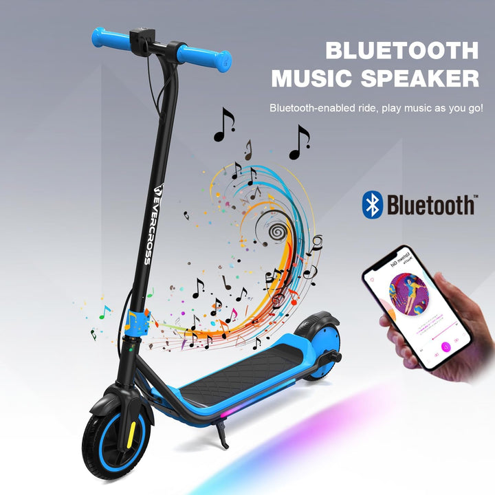 EVERCROSS E6 Elektroroller für Kinder, 7" Leichter E-Scooter für 6-12 Jahre, Elektroscooter mit Eine