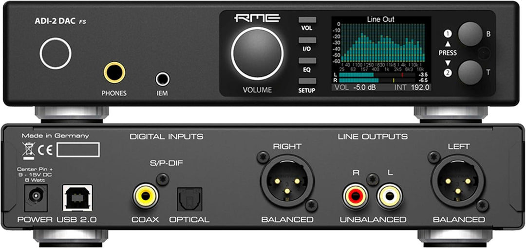 RME ADI2 DAC FS 2-Kanal Digital-zu-Analog Konverter mit SteadyClock FS, Extreme Power Kopfhörerausga