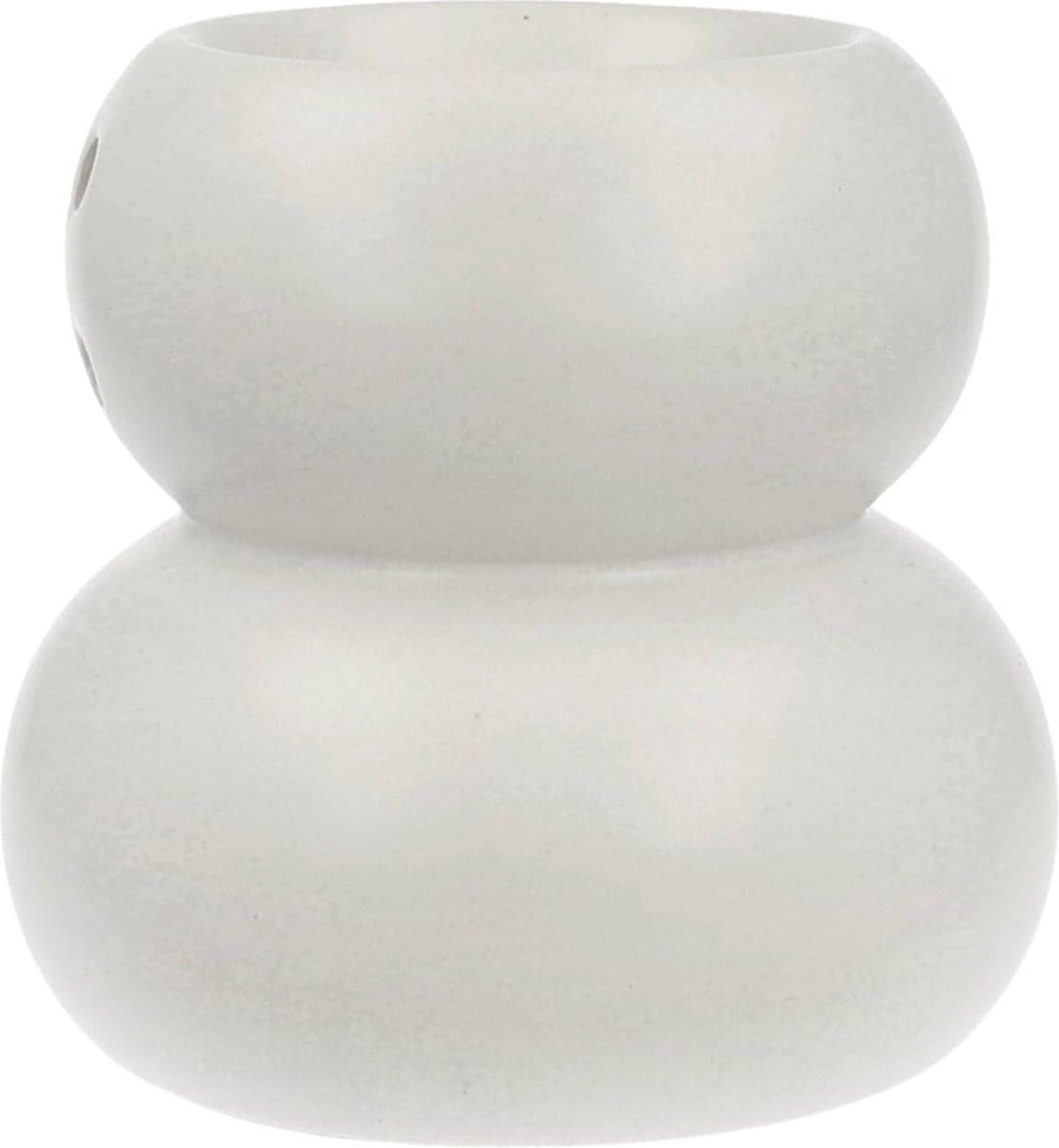 Scentchips® Zen Weisser Duftwachsbrenner aus Keramik – Aromalampe für Duftwachs & ätherische Öle, st