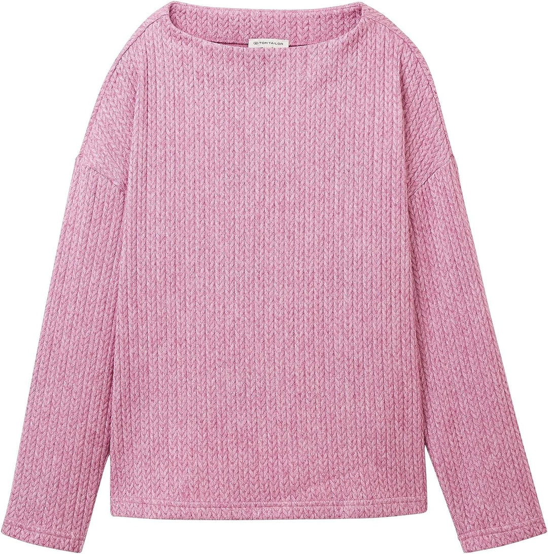 TOM TAILOR Damen Sweatshirt XXS 33830 - Mauvy Plum, XXS 33830 - Mauvy Plum