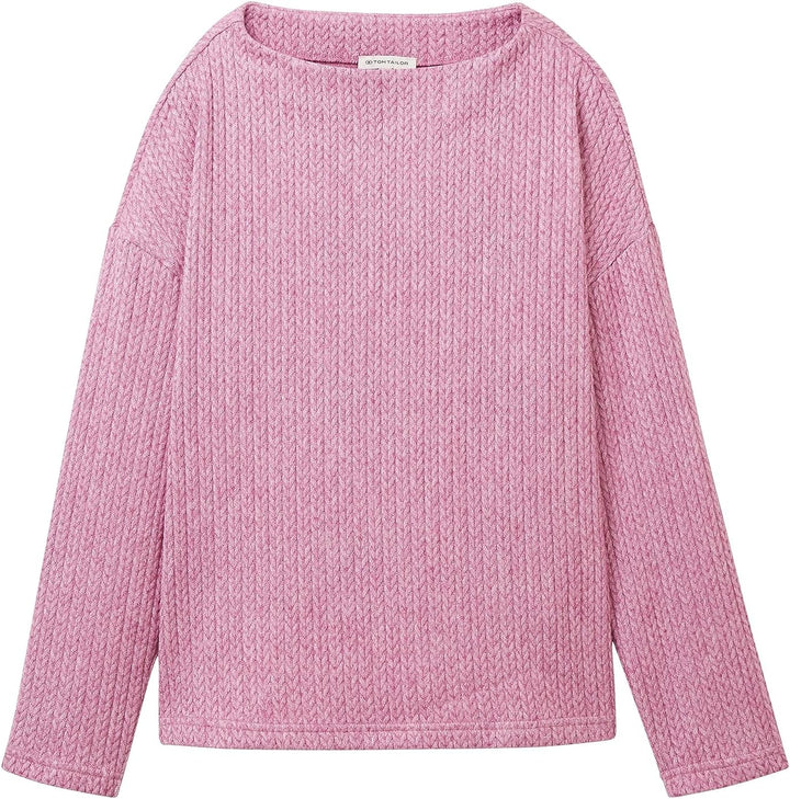 TOM TAILOR Damen Sweatshirt XXS 33830 - Mauvy Plum, XXS 33830 - Mauvy Plum