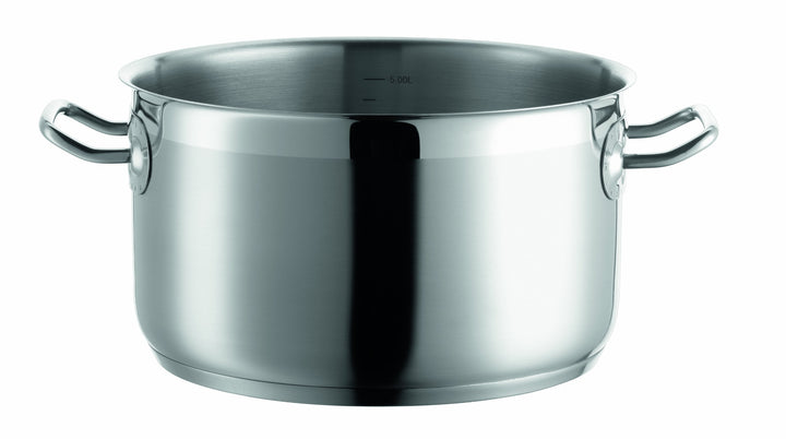 Mäser, Serie Professional, Fleischtopf 24 cm, Topf aus hochwertigem Edelstahl 18/10, Induktion, Lite