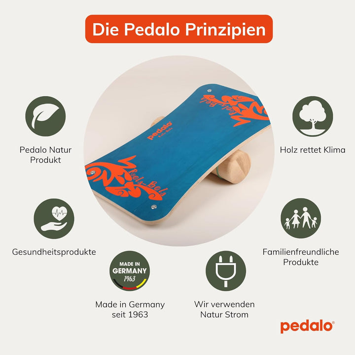 Pedalo Rola-Bola FUN I Gleichgewichtstrainer I Balanceboard I Koordination I Balancierbrett I Fun-Sp