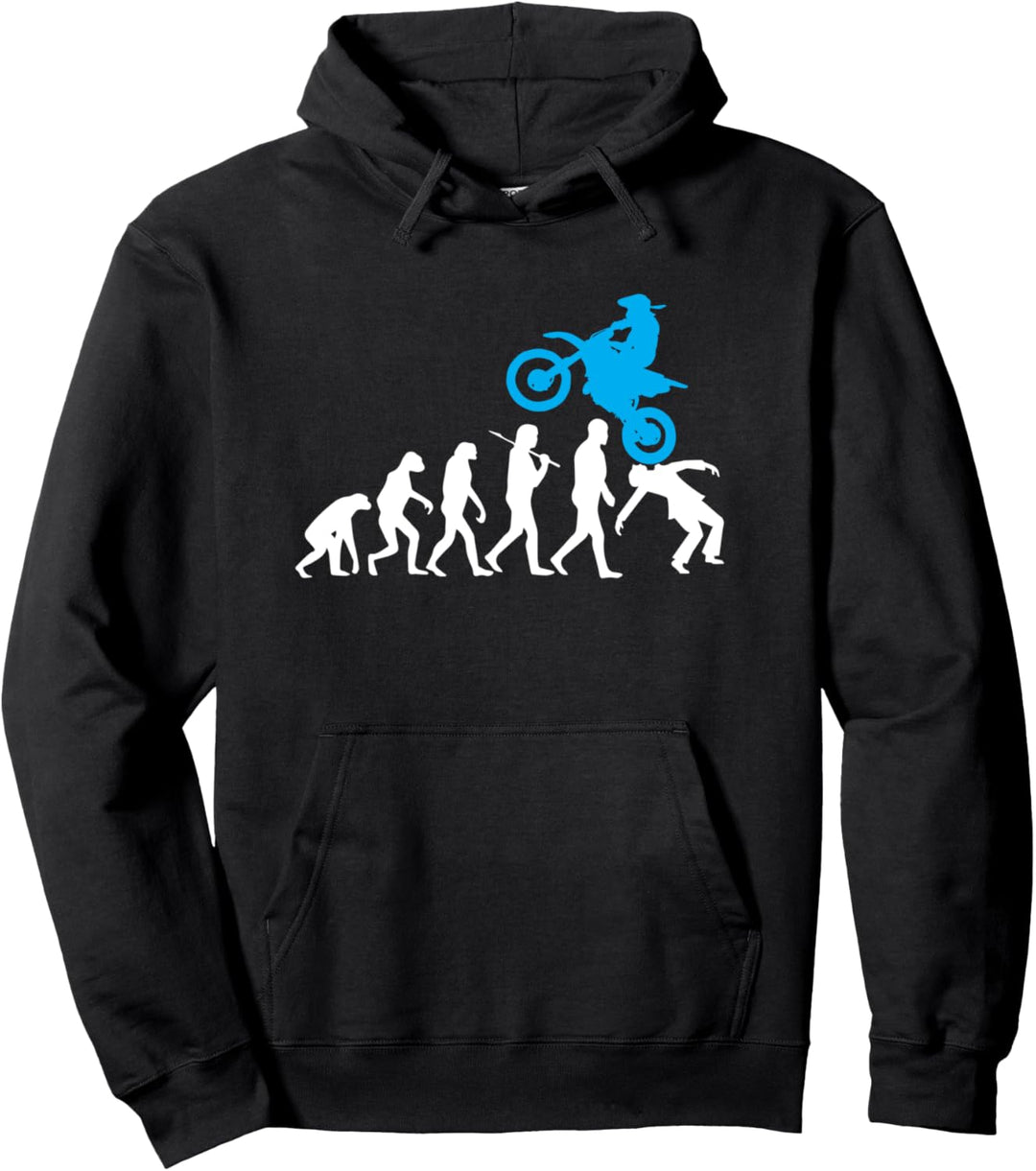 Lustiger Dirt Bike Evolution MX Motocross Rider Pullover Hoodie