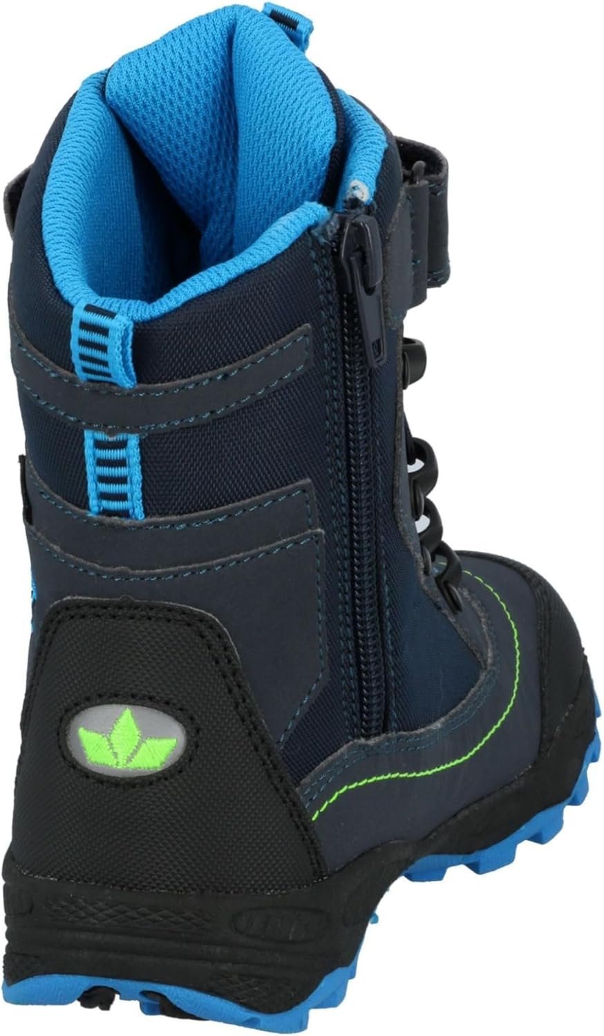 Lico Unisex Kinder Sundsvall Vs Schneestiefel 25 EU Marine Blau Lemon, 25 EU Marine Blau Lemon