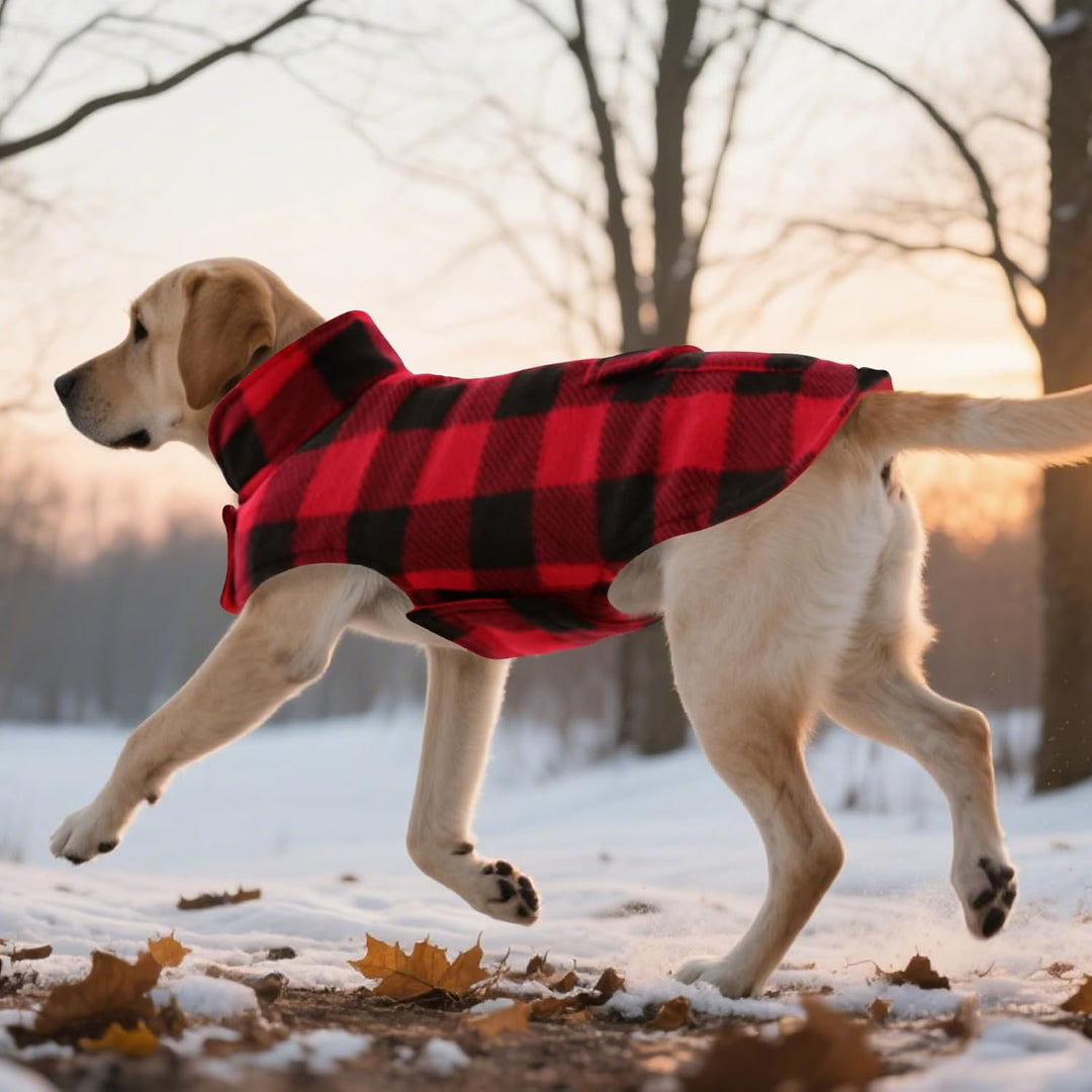ASENKU Hundemantel für Grosse Hunde 3XL,Warme Hundemantel Winter, Fleece Hundejacke Reversible wasse