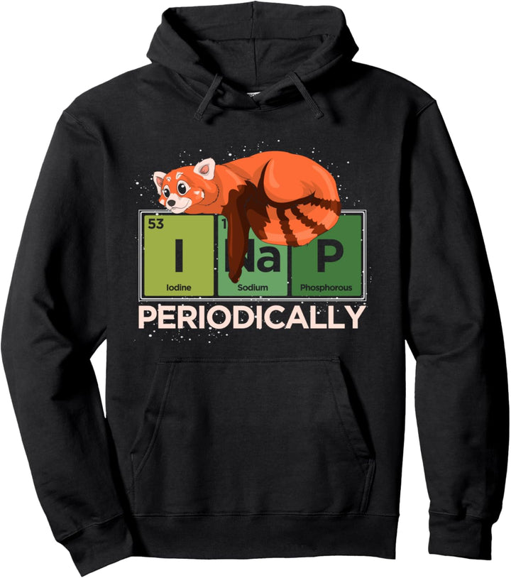 Chinesisches Zoo Tier Periodensystem Lustiges Roter Panda Pullover Hoodie